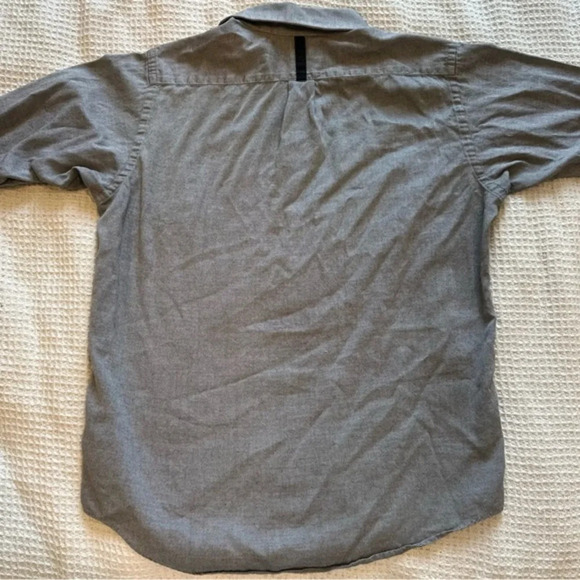 Morikage Shirt Kyoto button down dark blue with button patterns - Picture 9 of 9